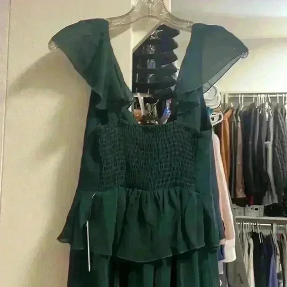 Show me your mumu- NWT Reese Ruffle Midi Dress Sz XS - Picture 12 of 12